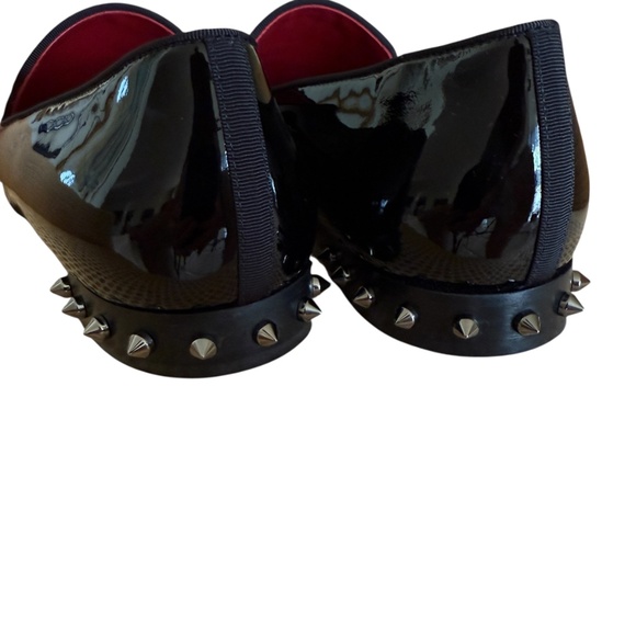 Christian Louboutin Marquees Flat Black Patent Leather Dress Loafer Shoe sz 44.5 - Picture 7 of 15
